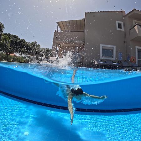 Four Seasons Private Villa - Seaview - Big Heated Pool - Gym - Sport Activities Gouves Eksteriør billede