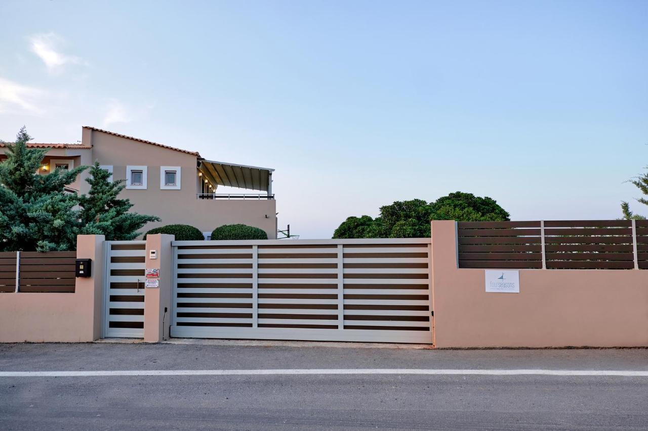 Four Seasons Private Villa - Seaview - Big Heated Pool - Gym - Sport Activities Gouves Eksteriør billede