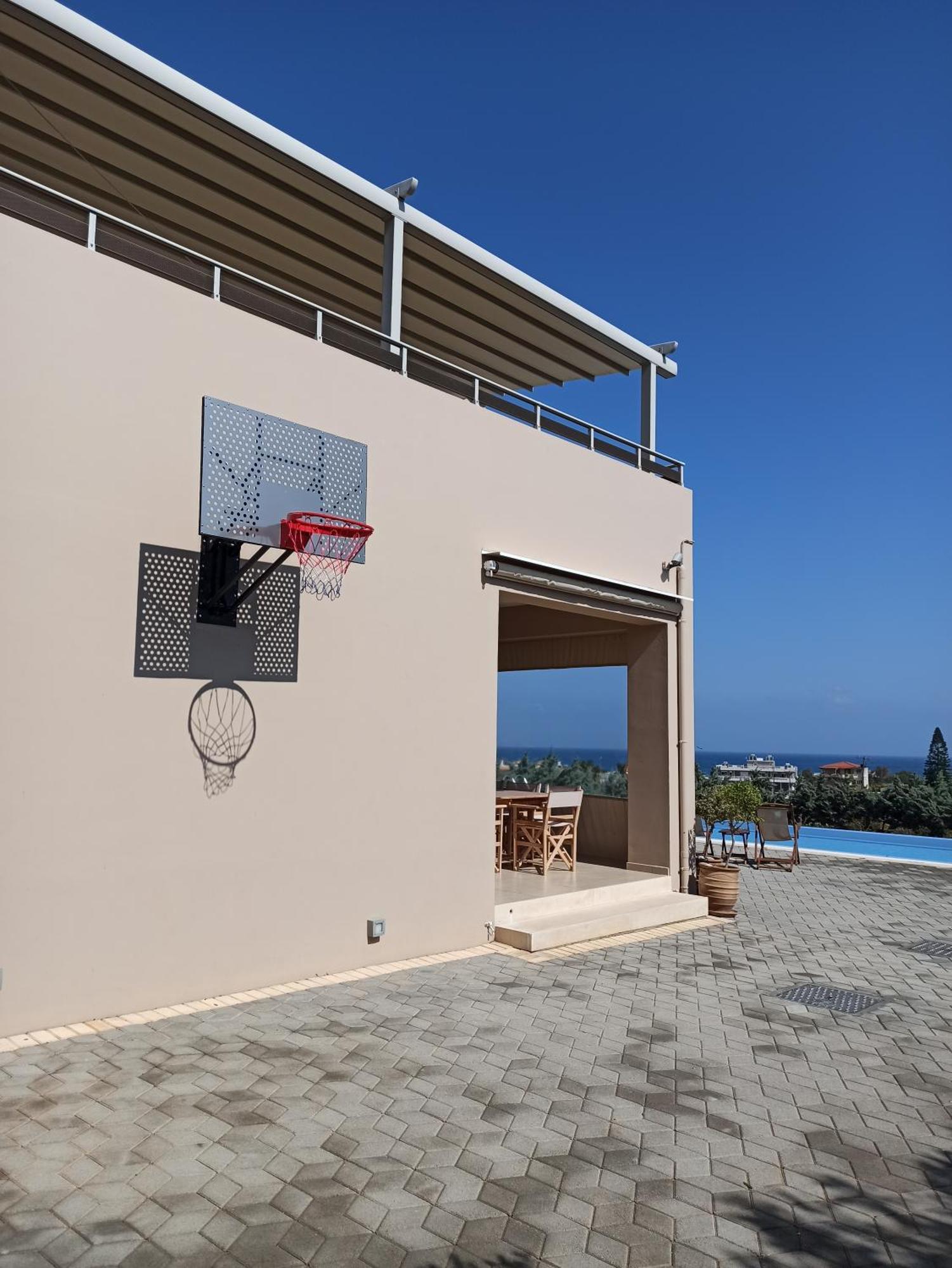 Four Seasons Private Villa - Seaview - Big Heated Pool - Gym - Sport Activities Gouves Eksteriør billede