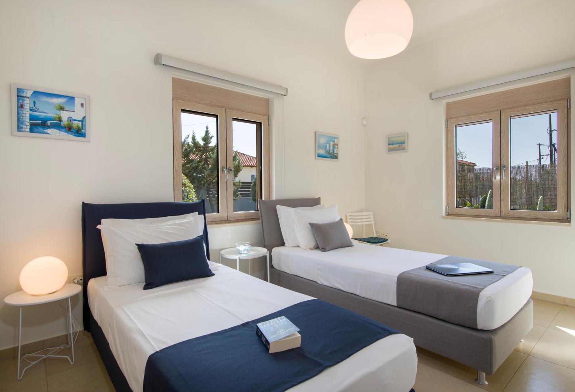 Four Seasons Private Villa - Seaview - Big Heated Pool - Gym - Sport Activities Gouves Eksteriør billede